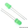 HLMP-1503-C0002 LED 3mm Green in Case RADIAL AVAGO
