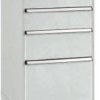 Manuflex SP1035.7035 Szafka szufladowa BASETEC przenośna, wysokość użytkowa 900 mm z 6 szufladami, jasnoszary RAL 7035 N
