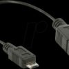 CCGP60515BK02 USB 2.0 Cable, Micro-B male > A female, 0,2 m, black