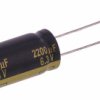 Kondensator 2200μF 6.3V dc Radialny, Otwór przelotowy Panasonic roztaw: 5mm 10 (Dia.) x 25mm