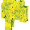 Plug, spring balancer connection, 0.08-4.0 mm², 1 pole, 24 A, 6 kV, yellow/green, 3040740