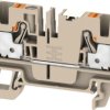 Through terminal block, push-in connection, 4.0 mm², 32 A, 8 kV, dark beige, 2674780000