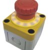APEM A02ES-I Zwalnianie przez przekręcenie Przycisk zatrzymania awaryjnego Montaż na panelu 22 mm 2 NC IP65