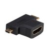 Adapter dual Hdmi-F/ miniHdmi /microHdmi AK-AD-23 Akyga