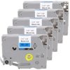 Taśma 5x Tze-531 do drukarki Brother 12mm 8m niebieska taśma czarny nadruk /5szt./