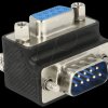 65595 Adapter Sub-D 9 pin male > female 270° angled