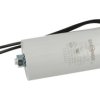 Kondensator; silnikowy (rozruchowy); I150V630J-DAL; 30uF; 425V AC; fi 45x95mm; z przewodami; śruba z nakrętką; Shenge; RoHS
