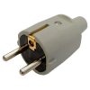 Wtyczka PCW przenośna 2P+Z IP20 250V~ 16 A szara 12070