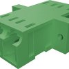 Adapter światłowodowy typ LC do LC Simplex Jednomodowy Zielony RS PRO