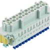 Socket contact insert, 24B, 24 pole, cage clamp terminal, with PE contact, 09330242778