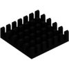 IC heatsink, (L x W x H) 23 x 23 x 6 mm, 22.5 to 6.5 K/W, black anodized, ICK BGA 23 X 23