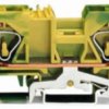 2-wire protective earth terminal, spring-clamp connection, 0.2-16 mm², 1 pole, 76 A, 8 kV, yellow/green, 283-907/999-950