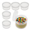 6x Plastikowy Organizer 27x14mm Okrągłe Pudełeczko Zamykany Pojemniczek