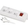 Przedłużacz Z Wyłącznikiem 3-Gniazda B/U 10A 3M /Omy 2X1/ Biały Ps-360Ws...