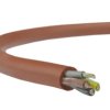 Kabel silikonowy SIHF 180C 300/500V 5x1 ciepłoodporny LSOH ceglasty linka BSG /100m/