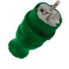 Wtyk prosty IP44 zielony 2p+Z+schuko BEMIS