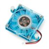 Radiator z wentylatorem dla Odroid XU-4 - niebieski