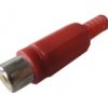 Gniazdo RCA na kabel czerwone