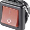 TRU COMPONENTS 1587563 Przełącznik kołyskowy TC-R13-136A-05 RED 250 V/AC 6 A 1 x wył/wł zatrzask 1 szt.