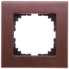 Ramka pojedyncza, orzech drewno, Merten, M-Elegance MTN4051-3473