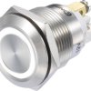 TRU COMPONENTS 1273006 Przełącznik wciskany GQ19F-10E/W/12V/S, 19 mm, 48 V/DC, 3 A, 1 szt.