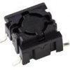 Short-stroke pushbutton, 1 Form A (N/O), 50 mA/24 VDC, illuminated, yellow, actuator (black), 3.5 N, SMD, 5GSH93542