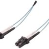 Duplex-jumper, SC to LC, 1 m, OM3, multimode 50/125 µm, 33012410010027