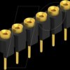 MK 01 6 G Socket, 1-row, 1 x 6 - 2.54 mm
