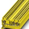 Through terminal block, spring balancer connection, 0.08-1.5 mm², 3 pole, 17.5 A, 6 kV, yellow, 3037261