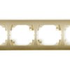 Trend Ramka Pozioma Poczwórna Złoty 6Rh-4