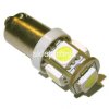 Żarówka sam. led 12V BA9s1W biała 5led smd