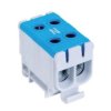 Blok rozdzielczy ‑ odgałęźny 2 ‑ polowy 2,5-50mm2 niebieski montaż płaski FJ-E50/2/B 1000055