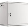 SZAFA INSTALACYJNA RACK WISZĄCA 19 9U 600X450 SZARA DRZWI METALOWE LANBERG (FLAT PACK)