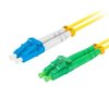 PATCHCORD ŚWIATŁOWODOWY SM LC/APC-LC/UPC DUPLEX 3.0MM LSZH G657A1 1M ŻÓŁTY LANBERG FO-LALU-SD11-0010-YE