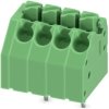 PCB terminal, 4 pole, pitch 3.5 mm, AWG 24-16, 8 A, spring-clamp connection, green, 1985218