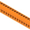 PCB terminal, 15 pole, pitch 5 mm, AWG 24-14, 15 A, screw connection, orange, 1234090000
