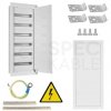 OUTLET Rozdzielnica podtynkowa metalowa 6x18 modułów IP30 (400V AC) 1035x415x130mm drzwi pełne KOLE SYSTEMS