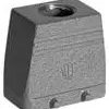 Housing, size 4, die-cast aluminum, M32, angled/straight, clip locking, IP65, 1106434-1
