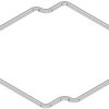 Seal, silicone, (L x W x H) 102.9 x 102.9 x 1.5 mm, gray, for enclosure, 1554LGASKET