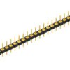 Pin header, 25 pole, pitch 2.54 mm, straight, black, 10043870