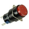Przełącznik; przyciskowy; LAS1-AY-11Z/R/24V; ON-ON; czerwony; podświetlenie LED 24V; czerwony; do lutowania; 2 pozycje; 5A; 250V