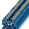 Phoenix Contact PTV 4 BU 1088729 Złączka szynowa przelotowa Ilość styków: 2 0.2 mm² 6 mm² niebieski 50 szt.