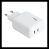 Ładowarka sieciowa Akyga AK-CH-19 40W 2x USB-C 20W PD Quick Charge 3.0 5-12V / 1.67-3A biała