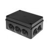 Puszka hermetyczna 150x110x70, 10 dławików, odporna na UV, czarna, IP65,OR-JB-13825/10/B