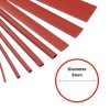 6mm x 1.2m Red Heat Shrink Sleeve