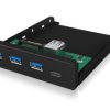 ICY BOX 60432 USB-Hub 4 porty USB-A USB 3.1 Gen1 5 GBit/s czarny