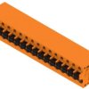 PCB terminal, 16 pole, pitch 5.08 mm, AWG 24-12, 20 A, spring-clamp connection, orange, 1330870000