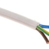 Kabel zasilający 3 Core PVC Sheath Biały 6.7mm od , 300 V