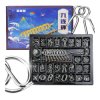 Puzzle Metalowe 30szt Metalowe Łamigłówki Zagadki Logiczne