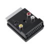 Złącze adapter EURO - EURO, SVHS, 3x RCA z przełącznikiem IN+OUT